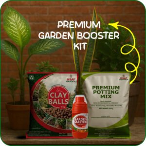 PREMIUM GARDEN BOOSTER KIT(POTTING MIX + CLAY BALL + GARDEN MASTER)